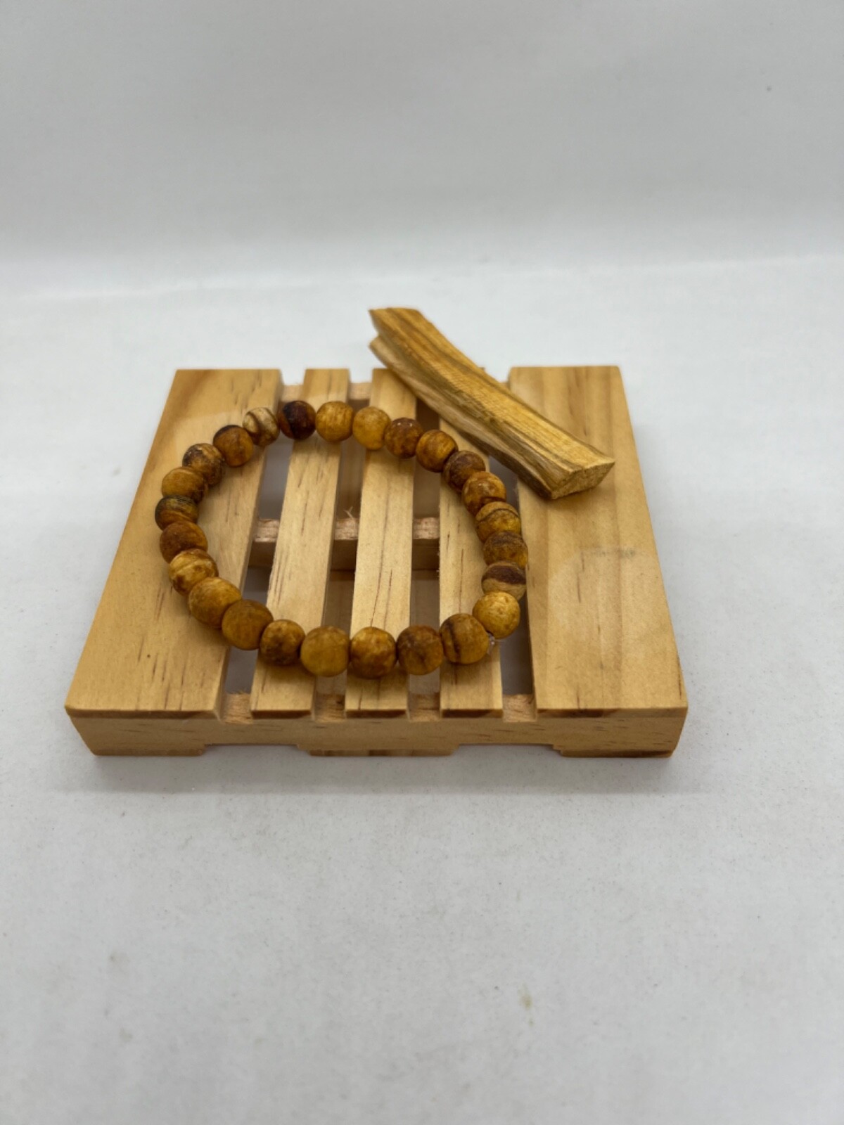 6 mm Palo Santo Wood Beads Bracelet hand-crafted made for meditation, relaxation