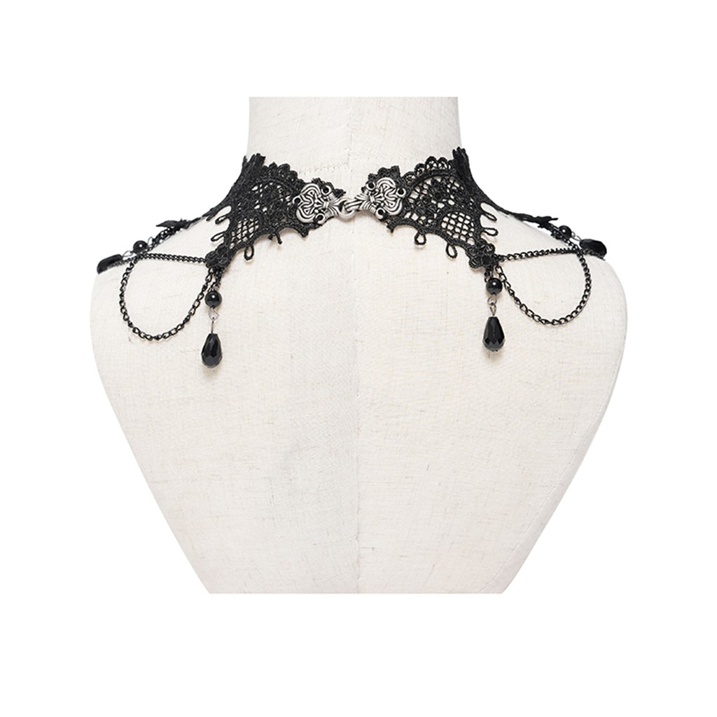 Punk Vintage Lace False Collar Women Accessories Gothic Jewelry Lace Necklaces