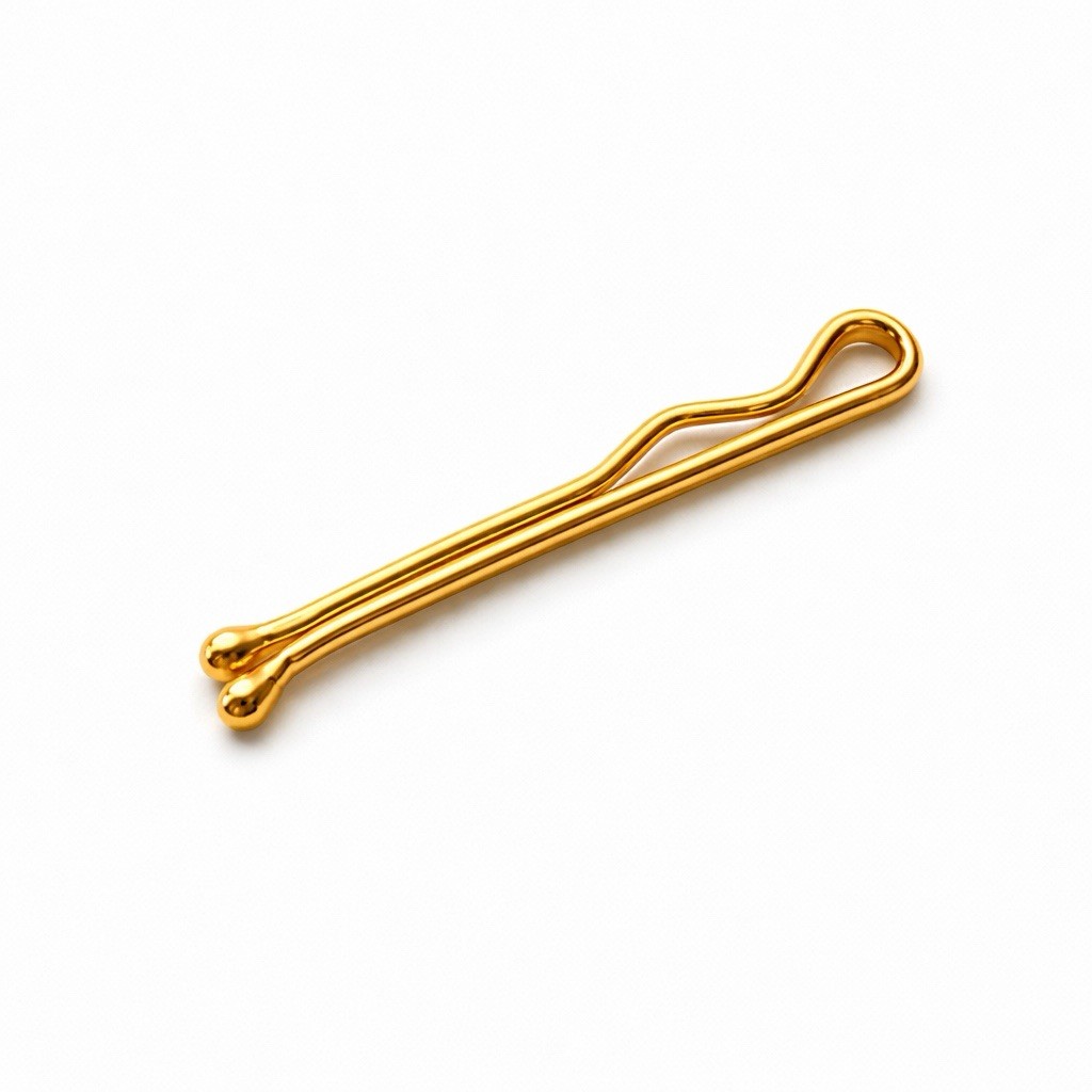 14K Gold Bobby Pin Handmade – Luxury Hair Clip Accessory Jewelry Gift For Her