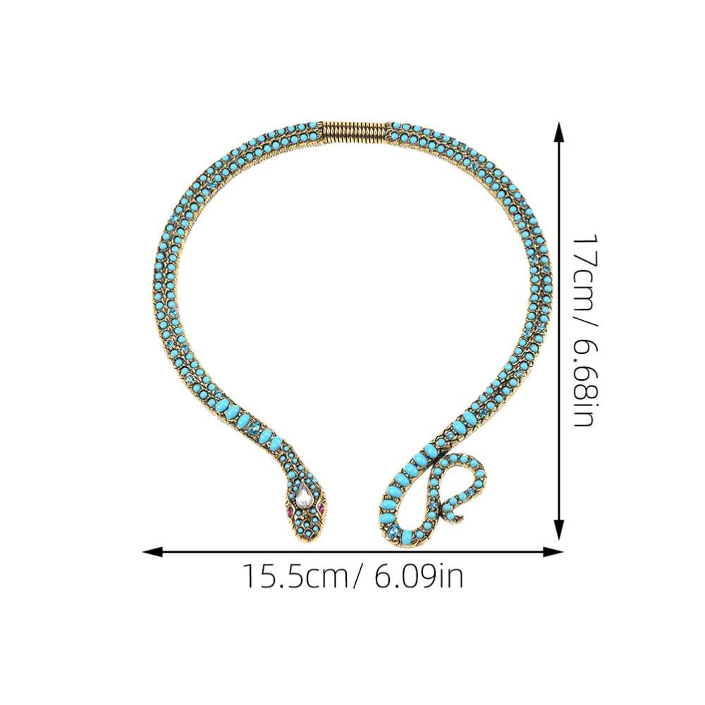 Alloy Miss Snake-shaped False Collar Chain