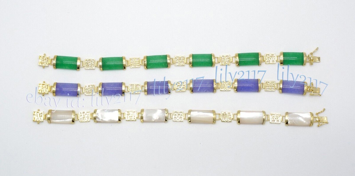 Stunning Natural Jade Bracelet Fortune Women Lucky Bangle Gemstone Jewelry Gifts