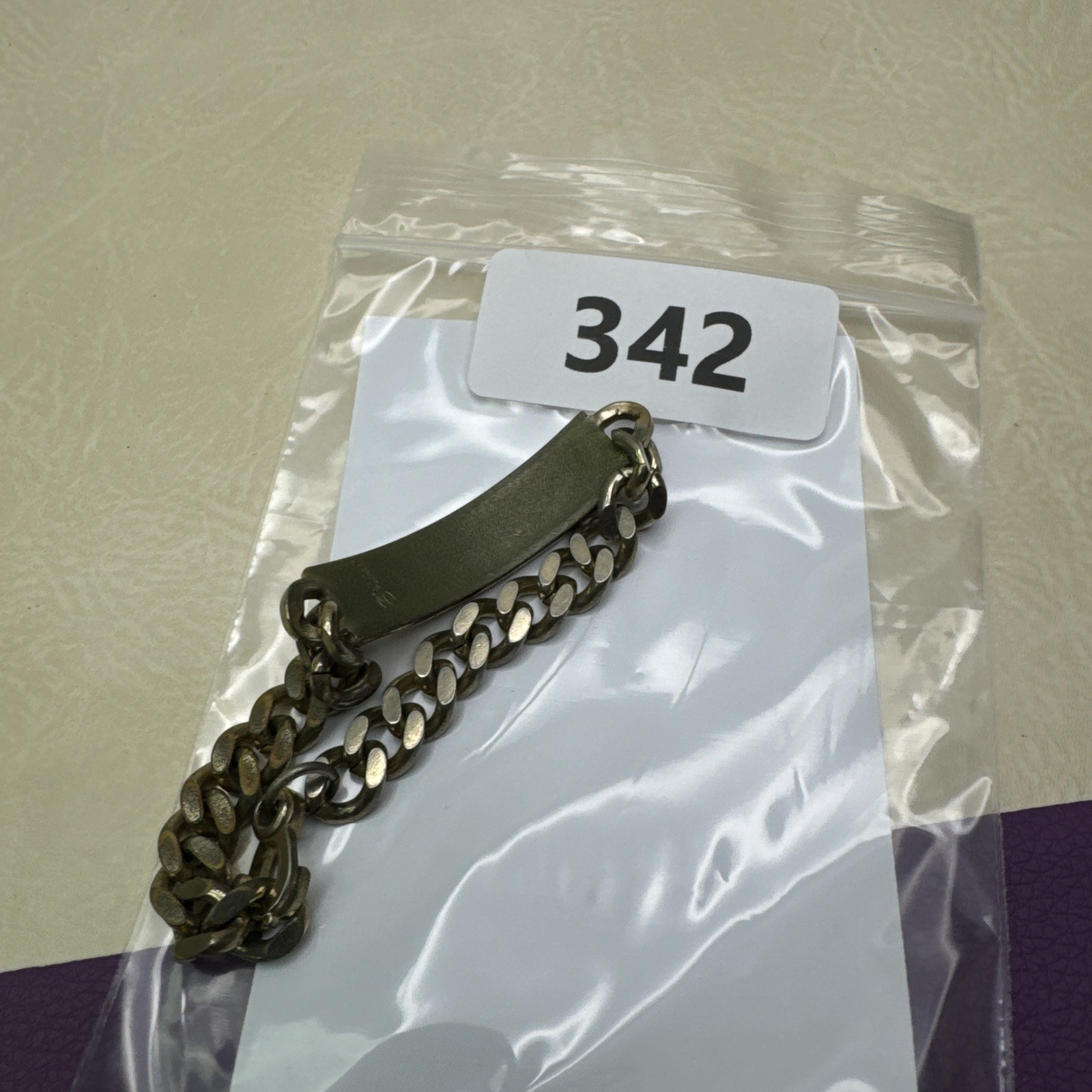 Shields ID Bracelet “J” Shield and Chain Double Lobster Claw