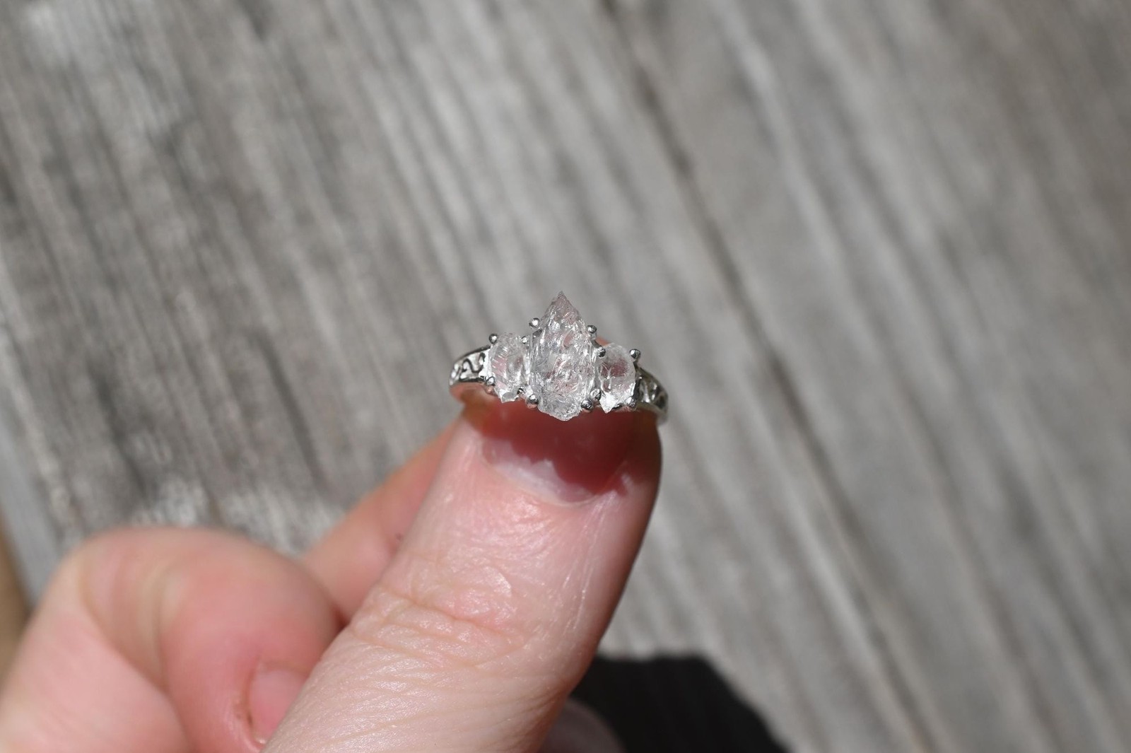 Engagement ring Lake county diamond sterling silver size 3 4 5 6 7 8 9 10 11 12