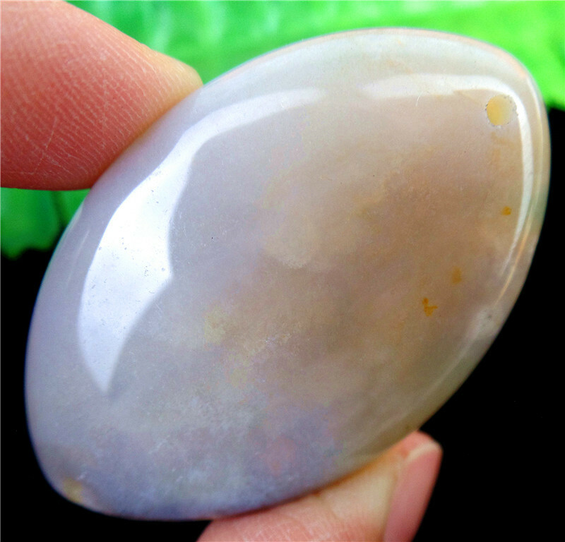 47x30x7mm Natural Cherry Blossom Agate Crystal Marquise Pendant Bead EA85567