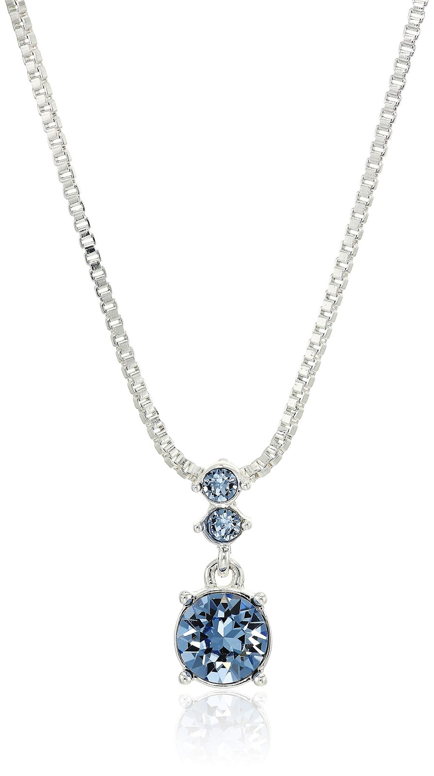 Nine West Women’s Necklace and Earring Set — Silver Tone One Size, Light Blue
