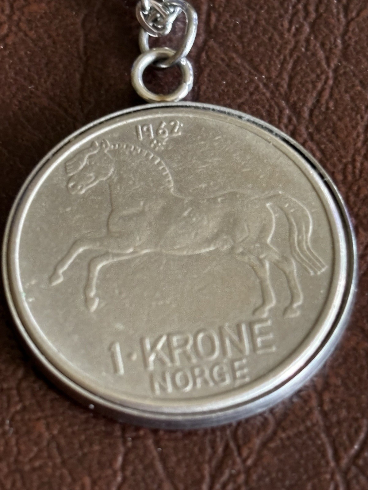 Love Horses? One Krone Norwegian Coin Necklace.