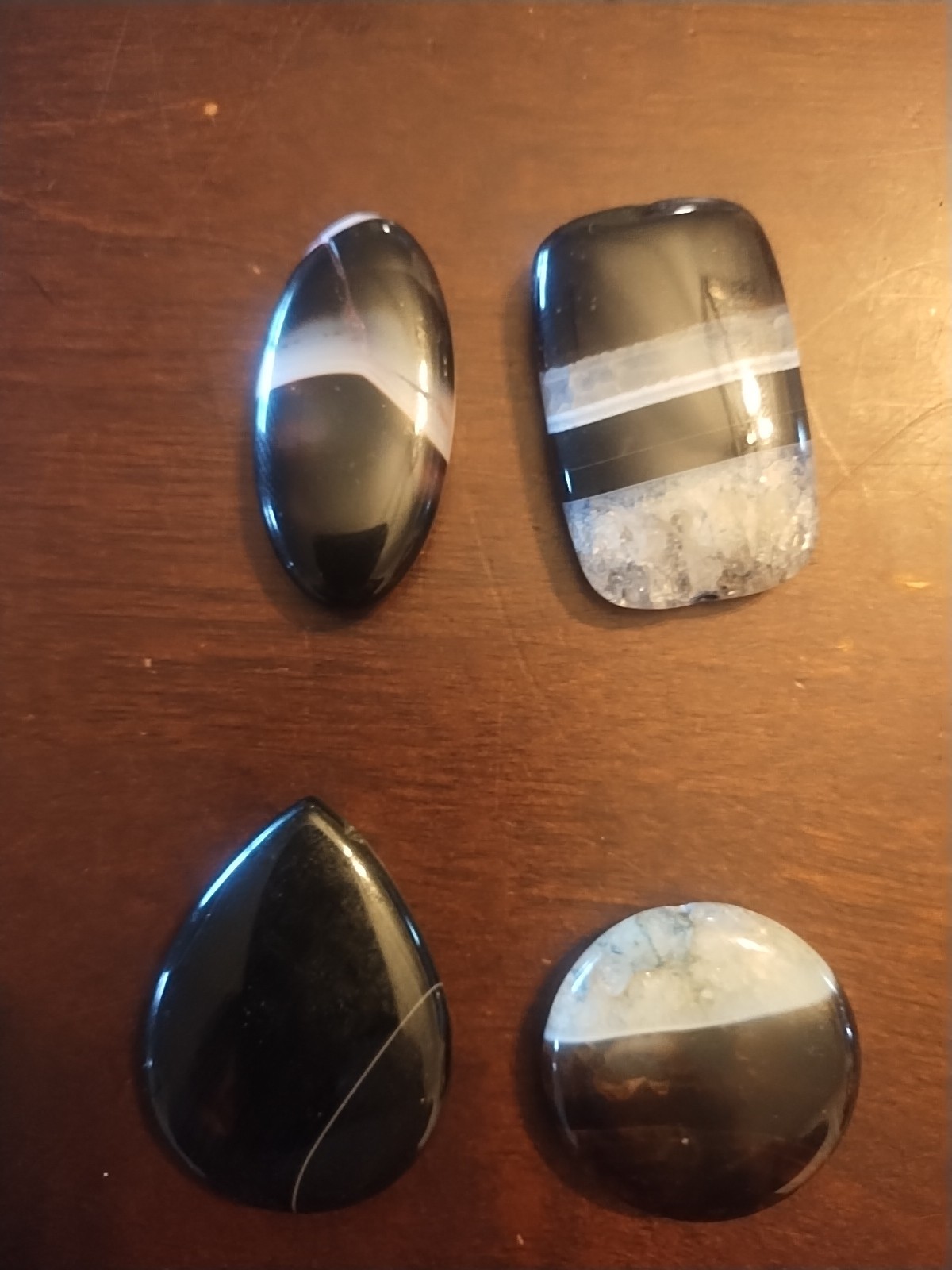 17 Assorted Stones For Necklace Pendants