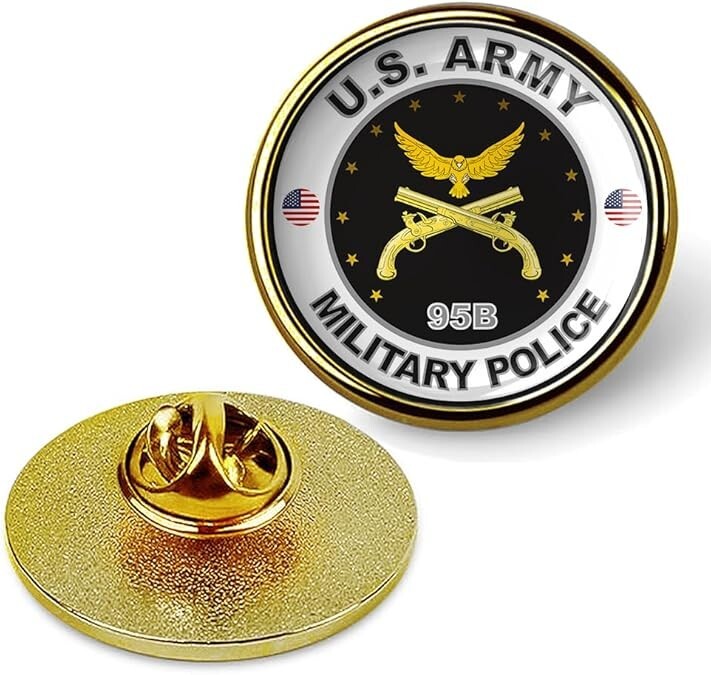 United States Army Military Police Tie Suit Shirt Lapel Pin – Gold