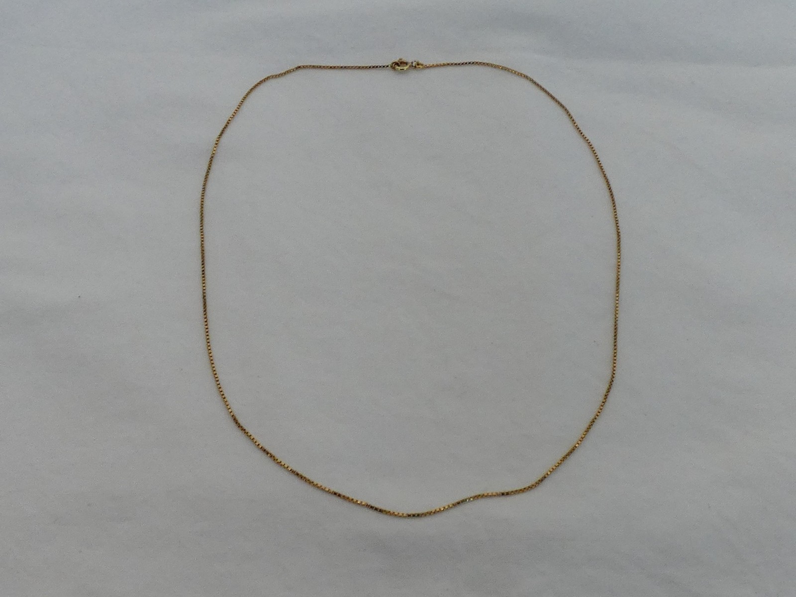 Estate Sterling Silver Vermeil 16″ Small 1mm Necklace TC-9