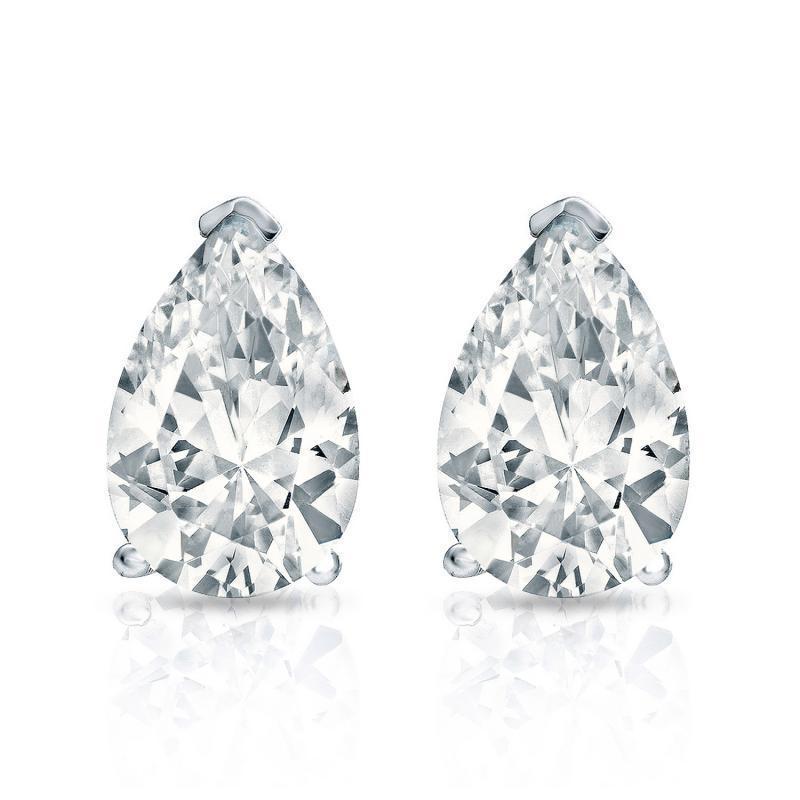 1 Ct Simulated Diamond Stud Earrings Women Earrings 14K Gold Plated Solid Silver