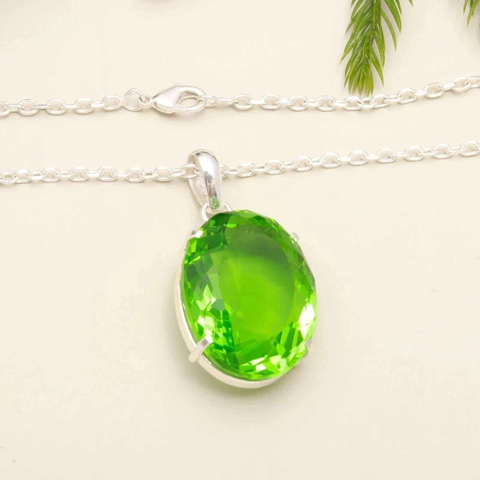Certified Natural 91.22 Ct Brazilian Peridot Green Color Pendant Loose Gemstone