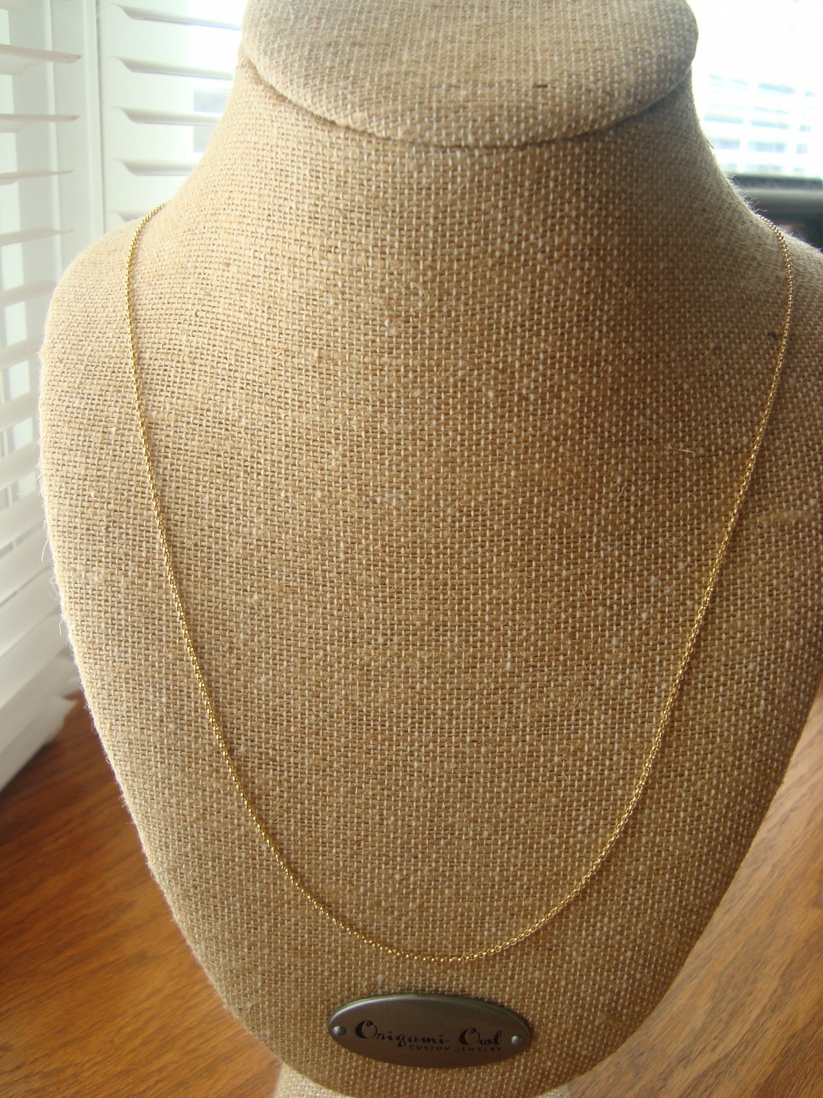 Authentic Origami Owl 32″ Gold 1.5mm Rolo Chain “New”