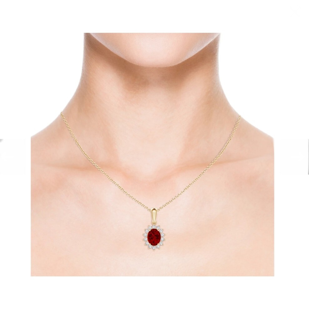 Rare Eye Clean Red Ruby Pendant, Beautiful Red Ruby Pendant For Women