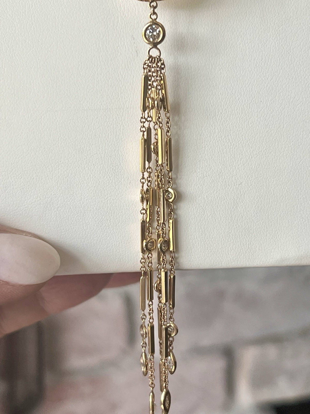 Authentic Jacquie Aiche Caged Crystal Quartz Necklace Lariat