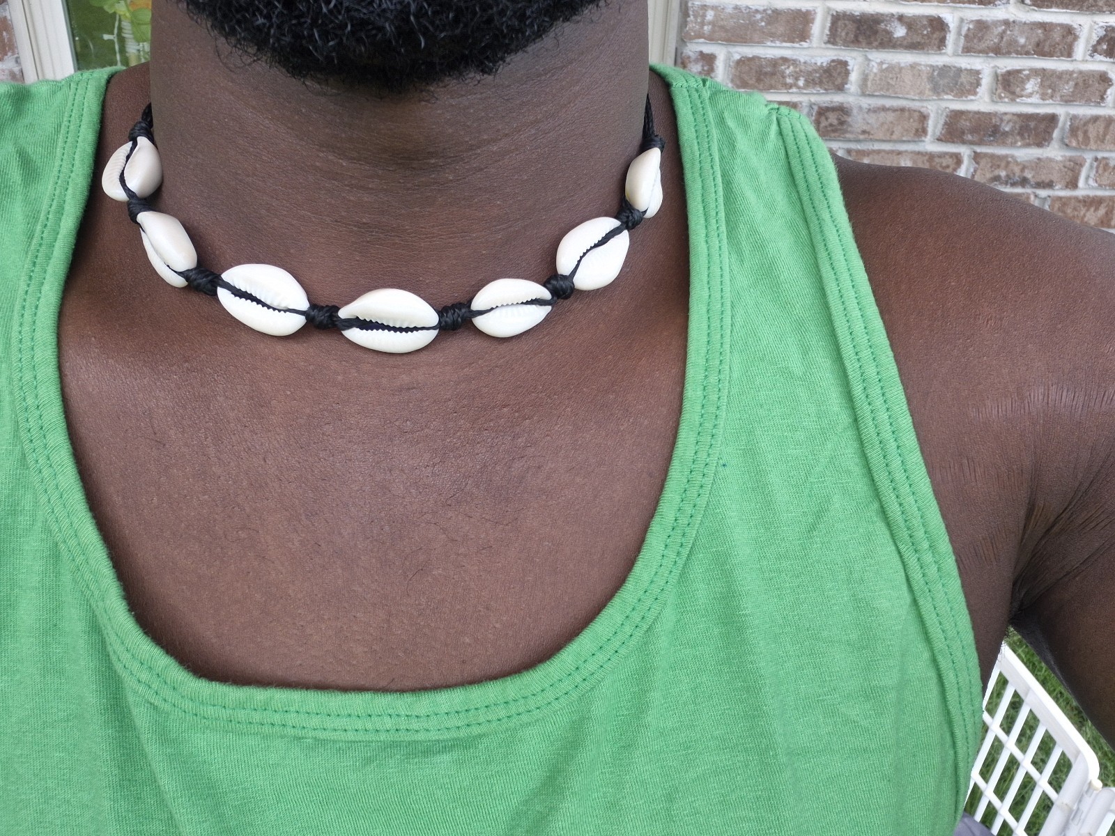 African Handmade Cowries Shell Necklace For Good Luck And Wealth Attraction.