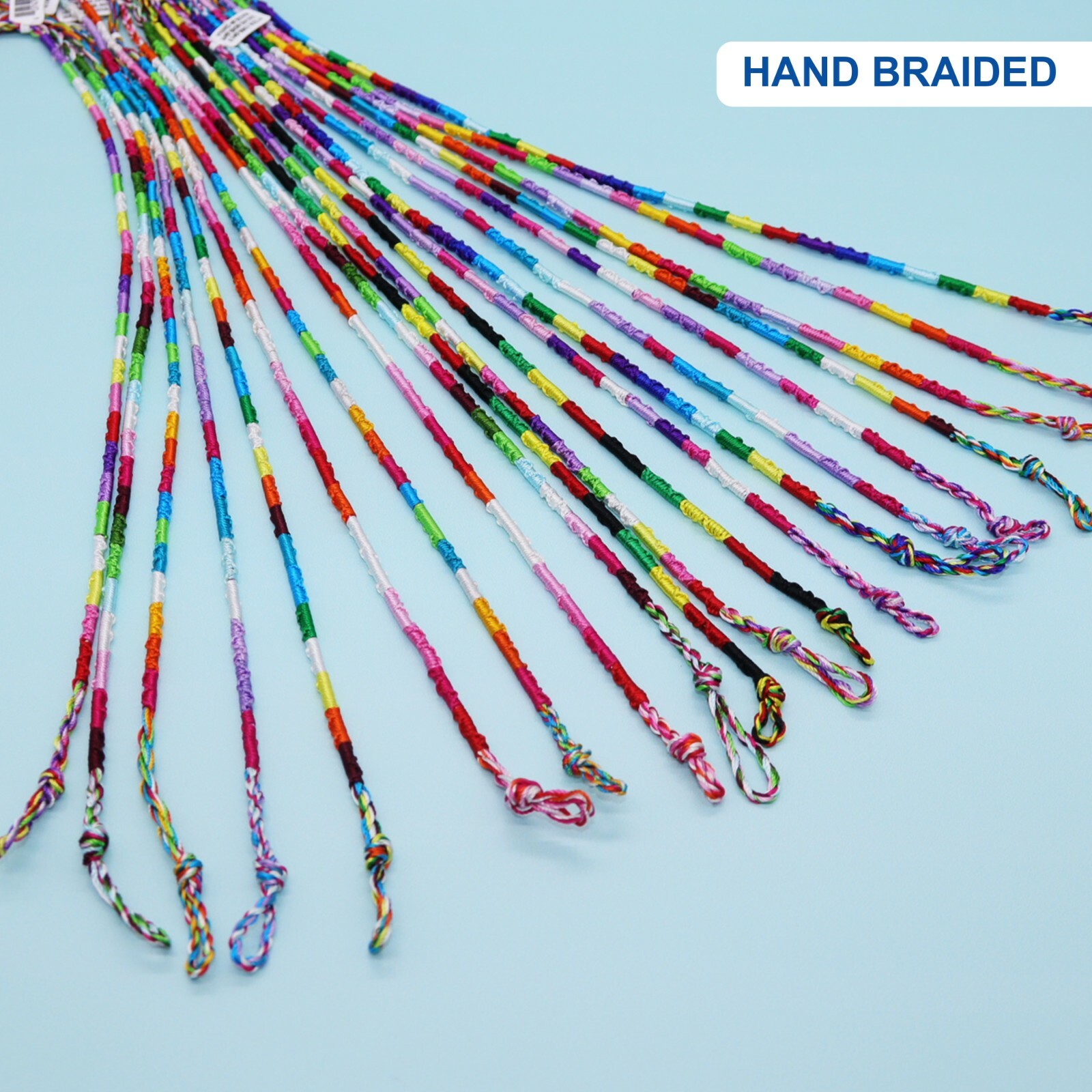 Fun-Weevz 20 PCS Woven Friendship Wrap Bracelets for Women and Men, Hand Braided