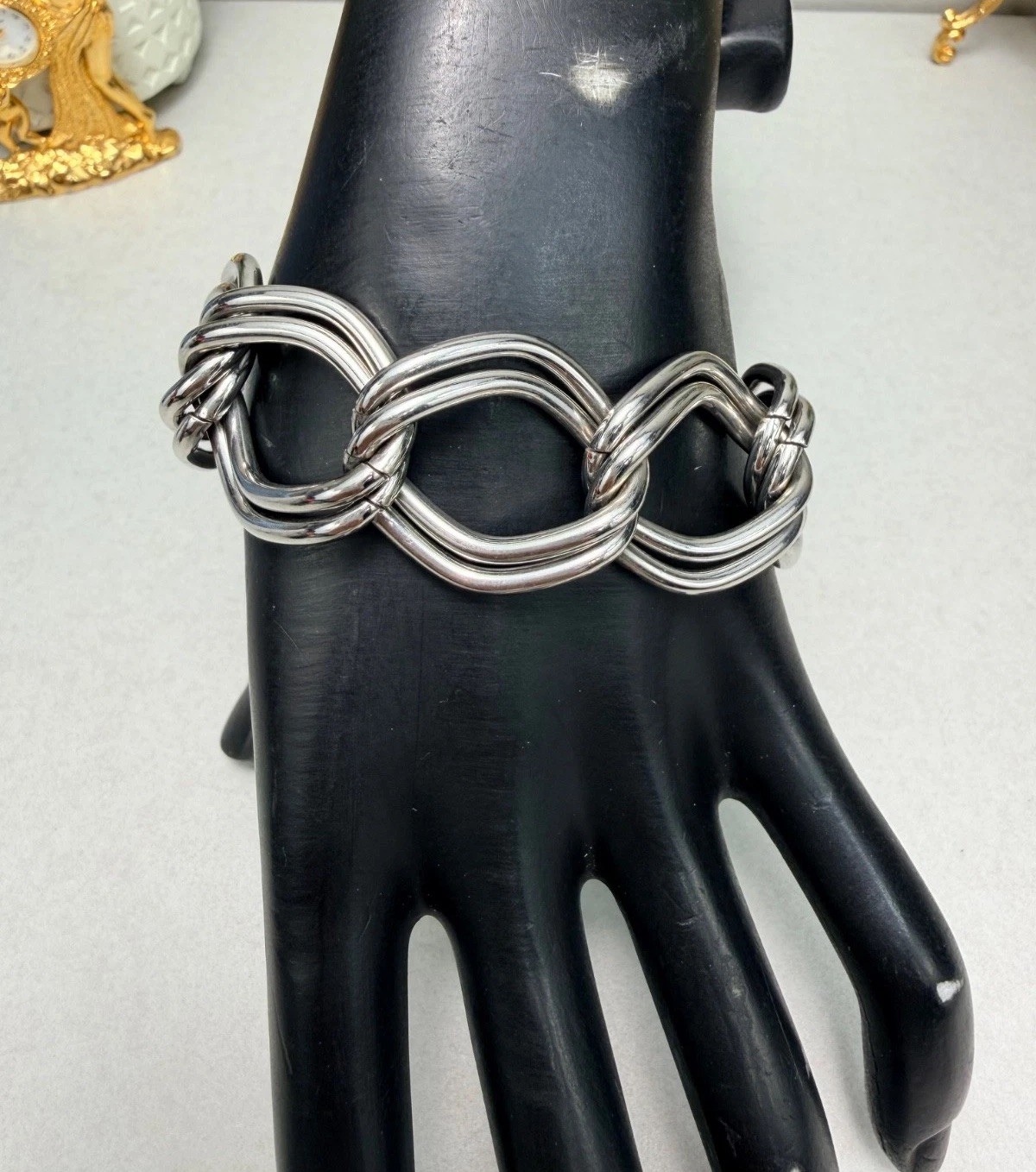 Park Lane Signed Chunky Double Curb Link Bracelet Bold Statement Design