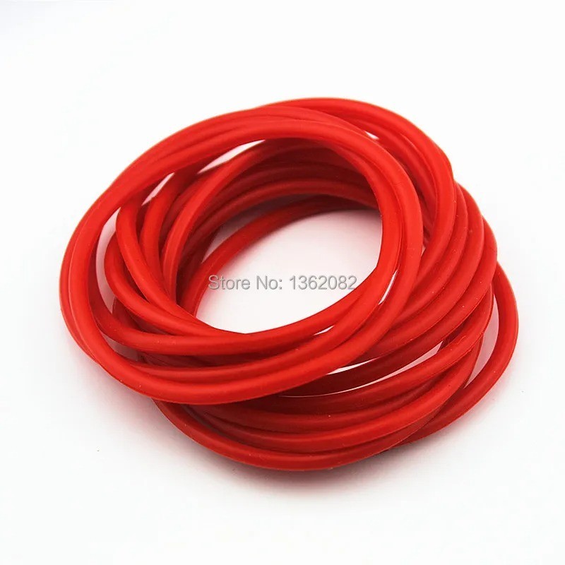 10PCS/Lot Black White Rubber Bracelets Wristband Friendship Rubber Gummy