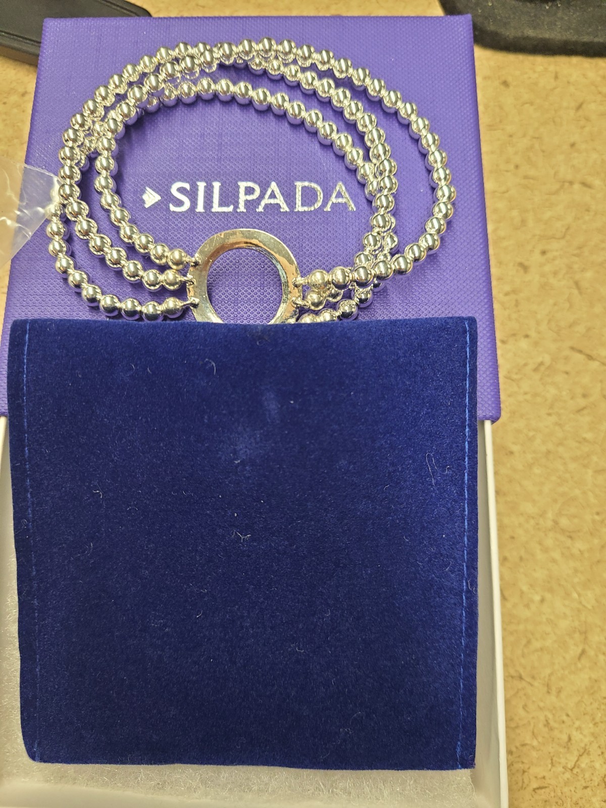 Silpada True Karma Stretch Bracelet, Hematite (4mm) Stretch $145