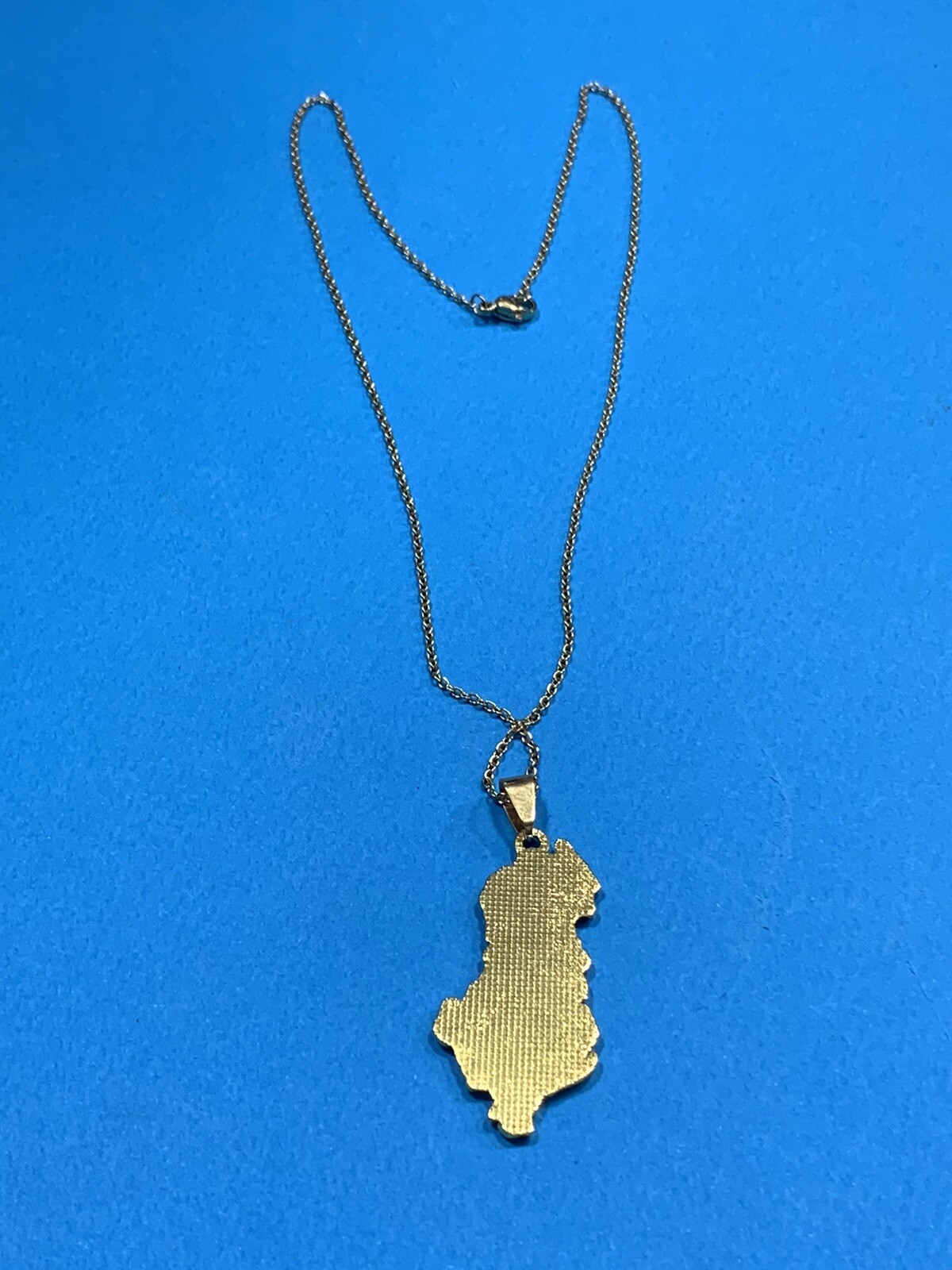 NEW ALBANIA MAP-KOSOVA-NECKLACE PENDANT-GOLD COLOR- SOUVENIR