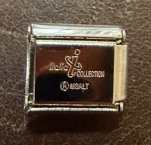 #1/4 Vintage WH “MORTON SALT” GIRL CHARM ORIGINAL Italia CHARM for 9MM Bracelet