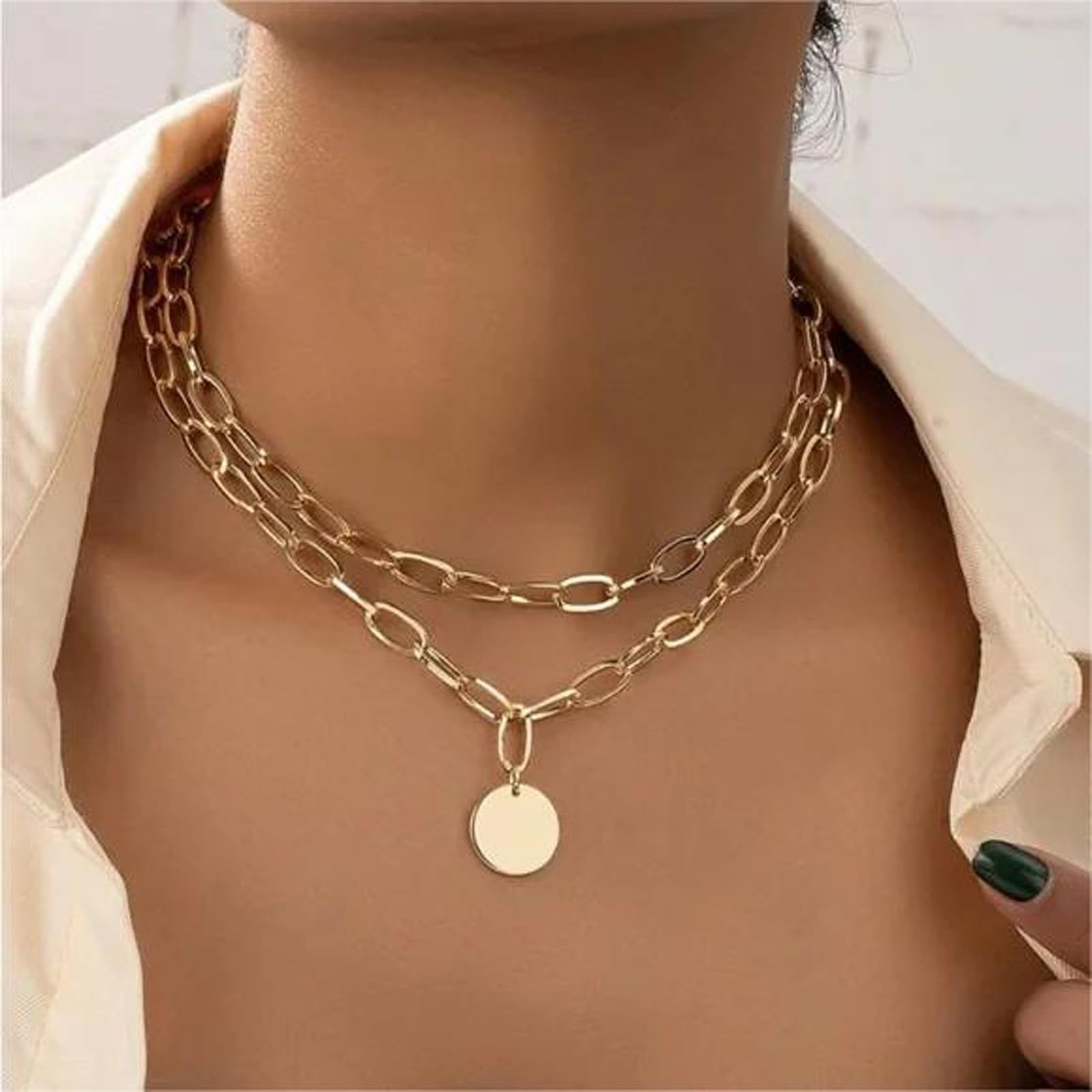 5 Meters Gold Plated Aluminum Jewelry Making Chains Oval Paperclip Cable Chai…
