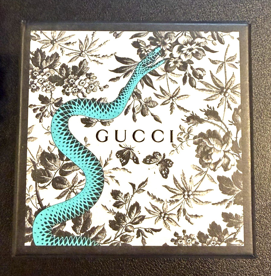 Gucci Interlocking GG Rhinestone & Pearl Necklace Authentic With box