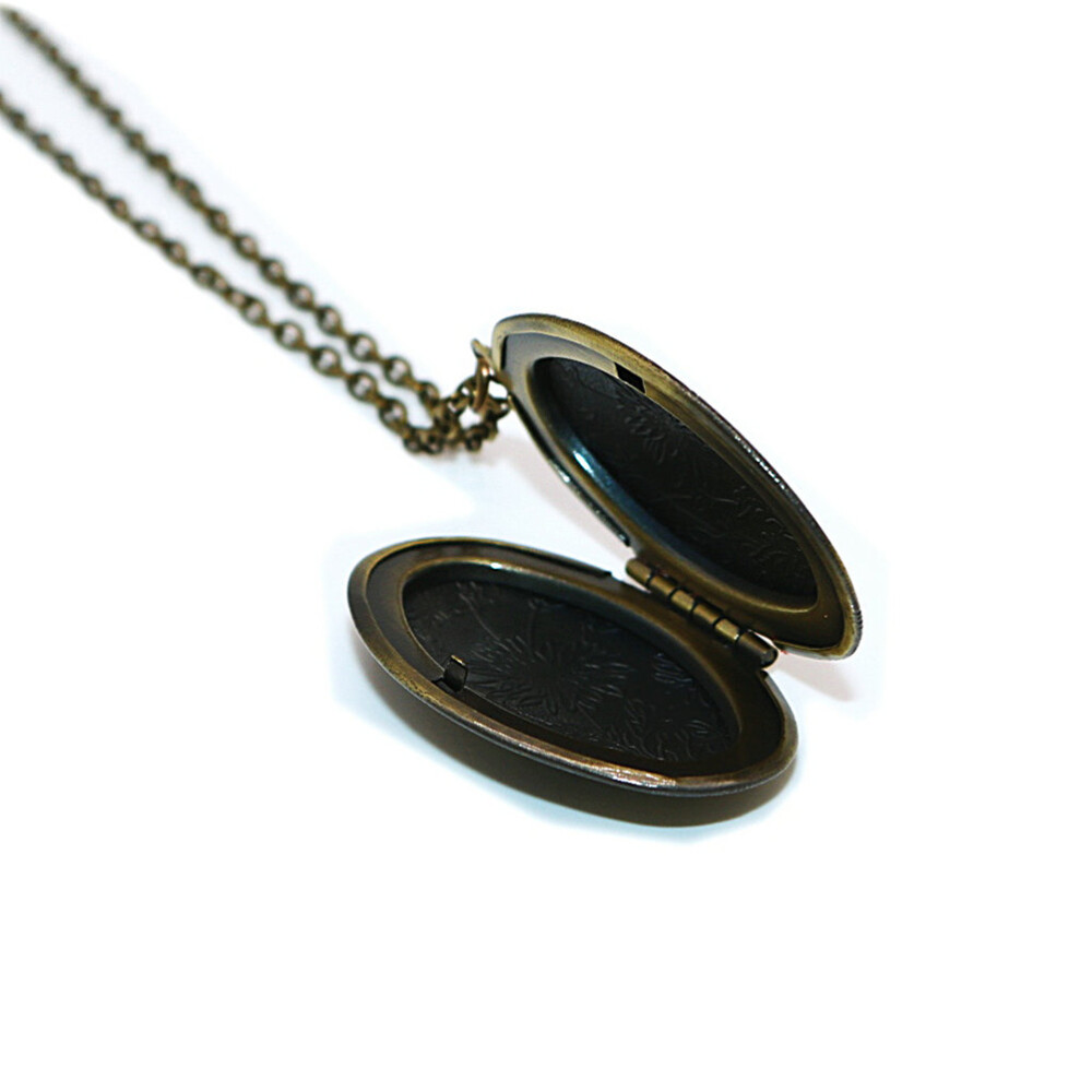 Vintage Locket Necklace Locket Pendant Necklace Picture Frame