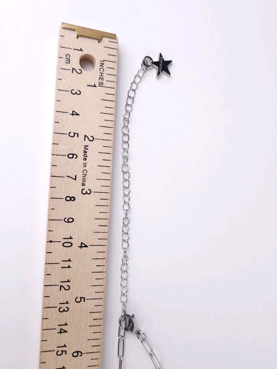 Dalmata Silvertone Chain Necklace with Cowboy Hat Skull Drop Pendant