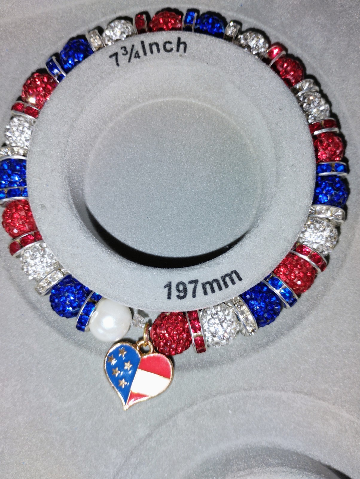 USA beaded bracelet; choose one of the beautiful red white and blue bracelet.