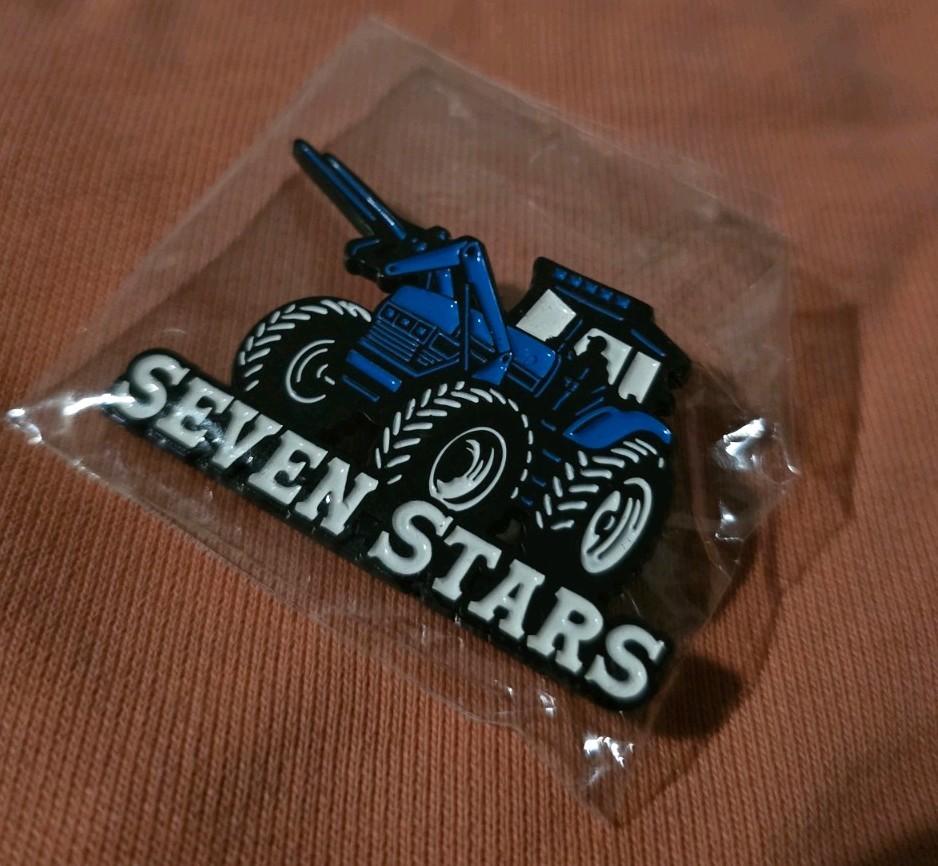 Valley of The Seven Stars General Store – Blue Tractor Enamel Pin GRIZ
