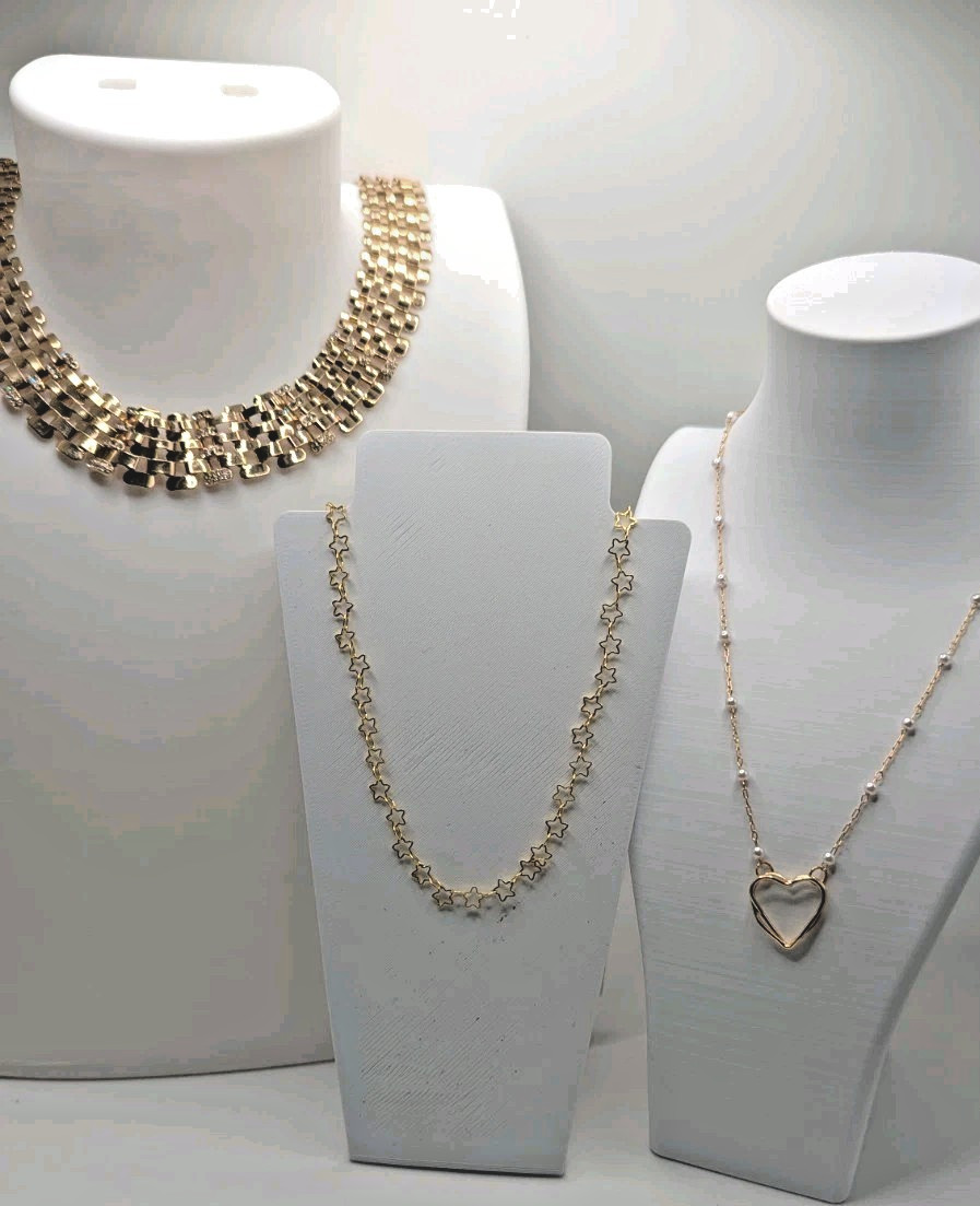 Fashion Jewelry Necklace Bundle Lot Of 3 Gold Tone NWT All Occasions Styles