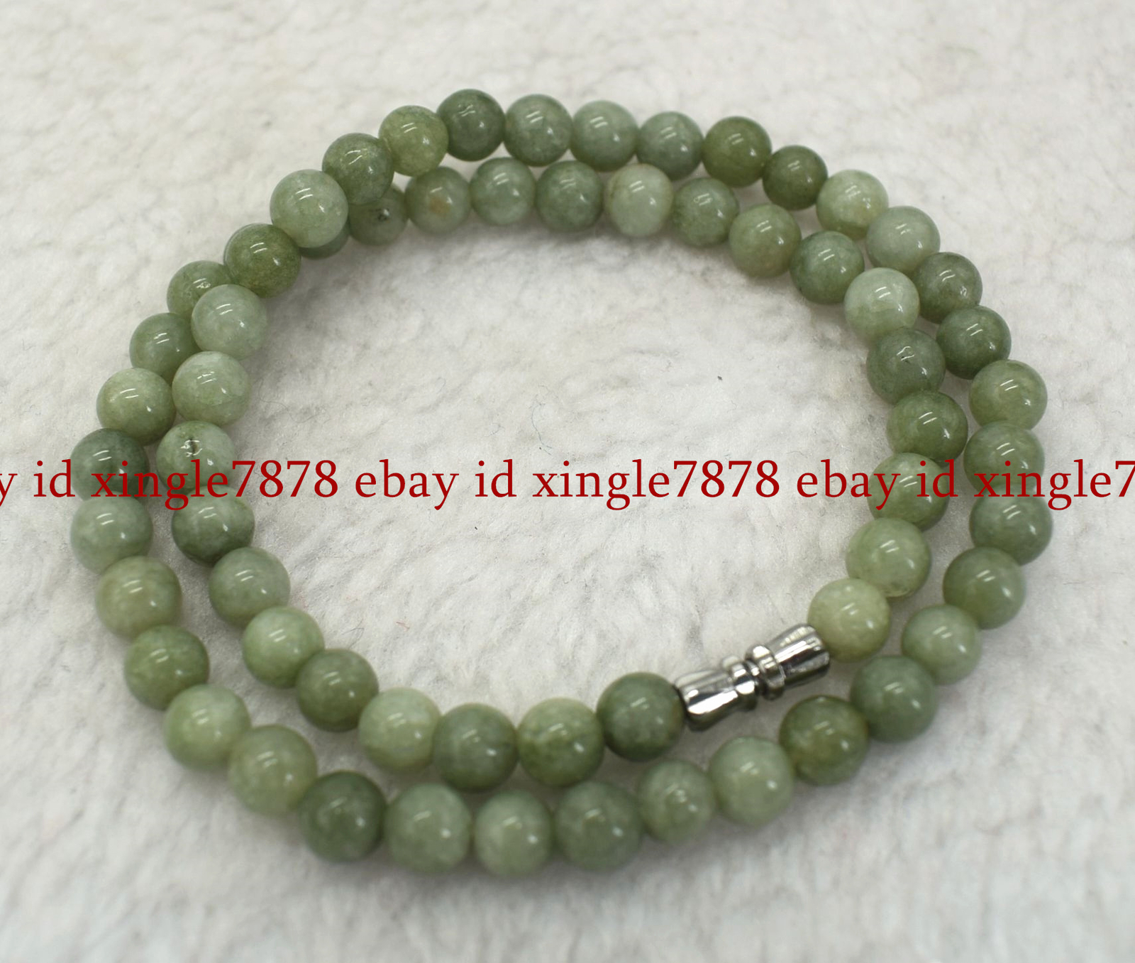 6/8/10mm Natural A Green Jade Jasper Round Gemstone Beads Necklace 16-36 inches