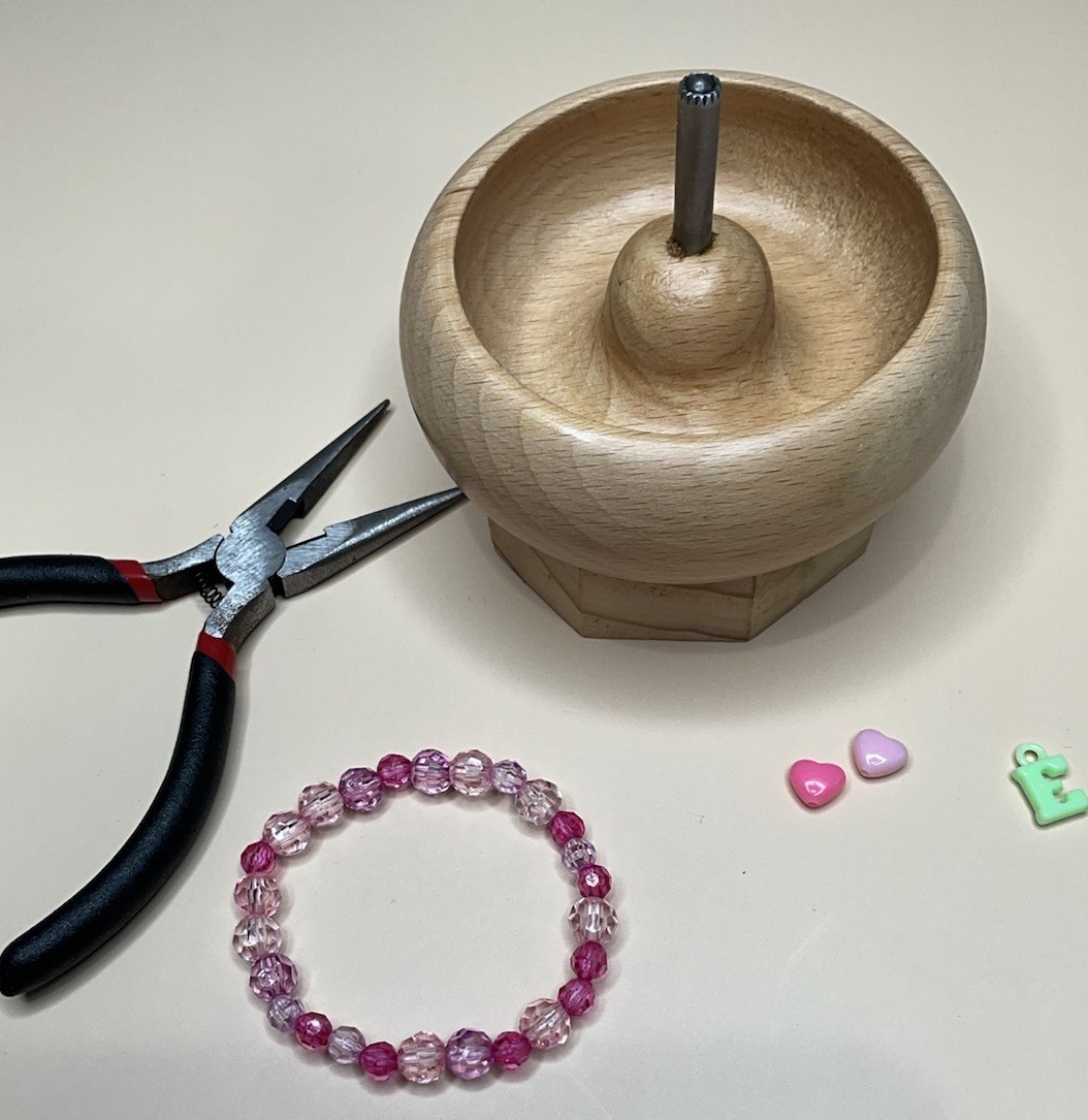 Pink clay Beads Multicolored Heart Bracelets 2