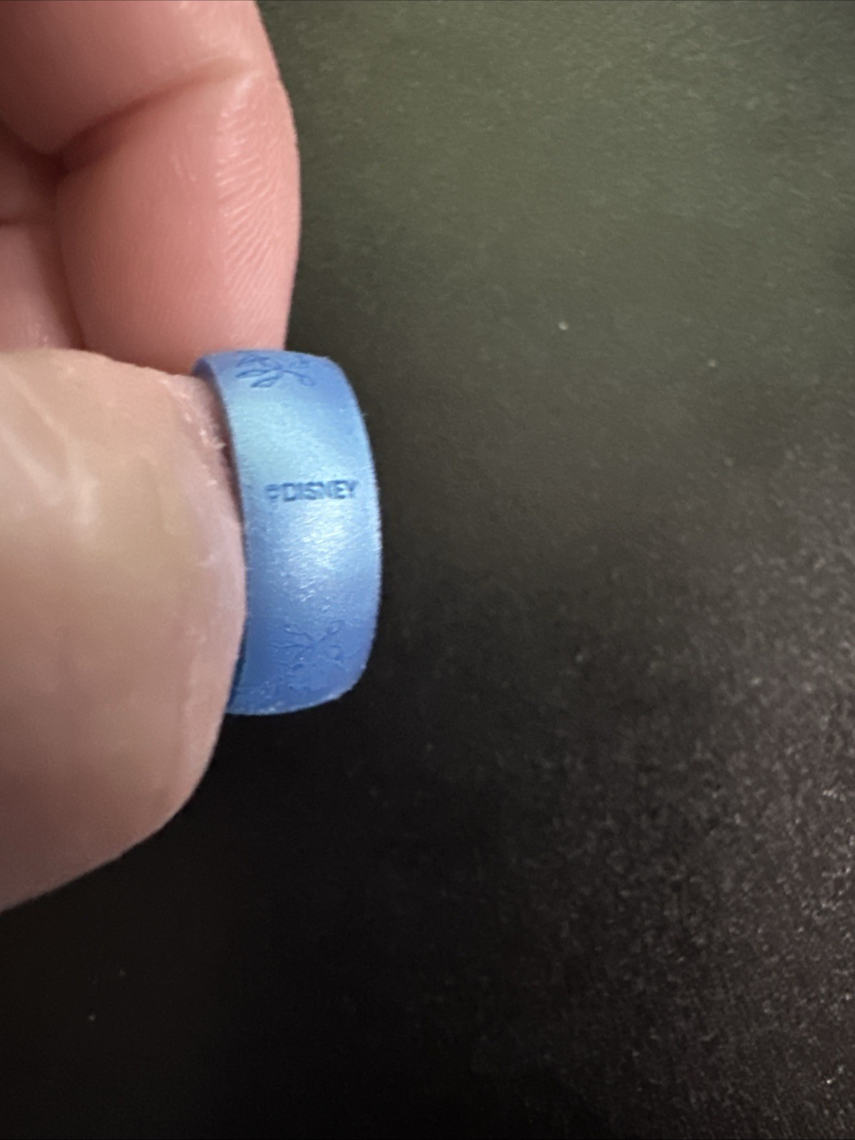 Disney Enso Silicone Ring Blue Alice In Wonderland Size 6