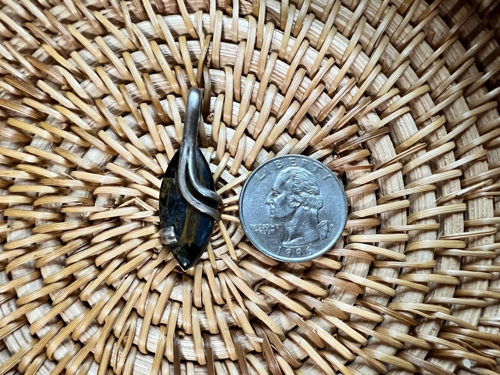 Pietersite Marquise Pendant