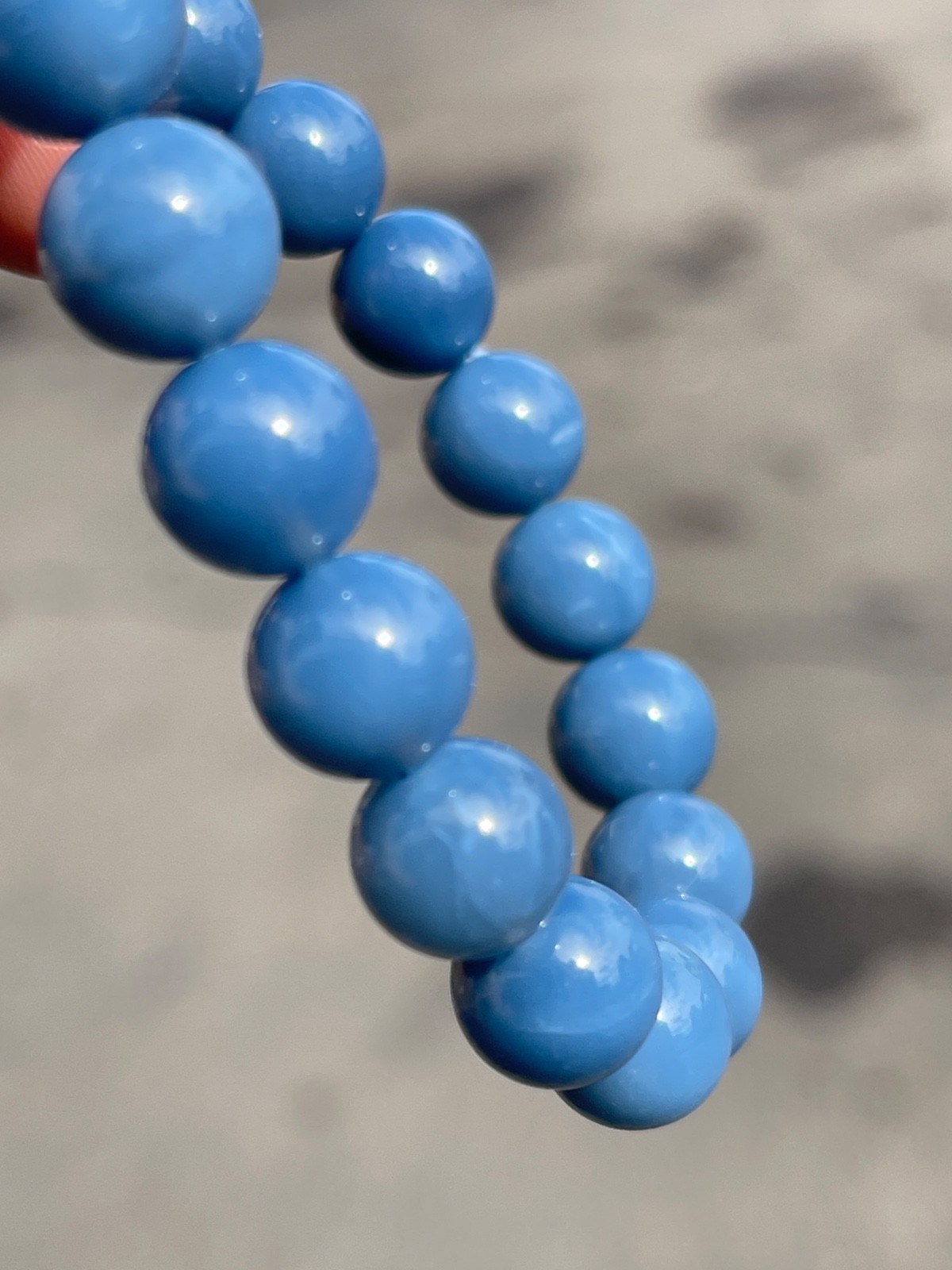 Owyhee Blue Opal Rare Natural Bead Crystal Gemstone 9mm