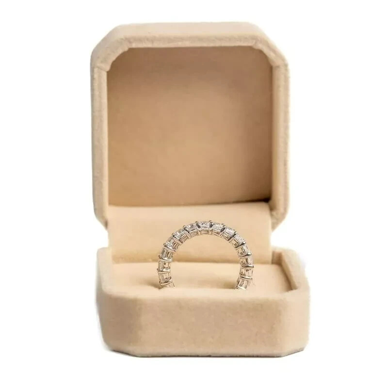 4CTTW Eternity Ring, Lab Created Sona Diamond, Sterling Silver .925, SON02
