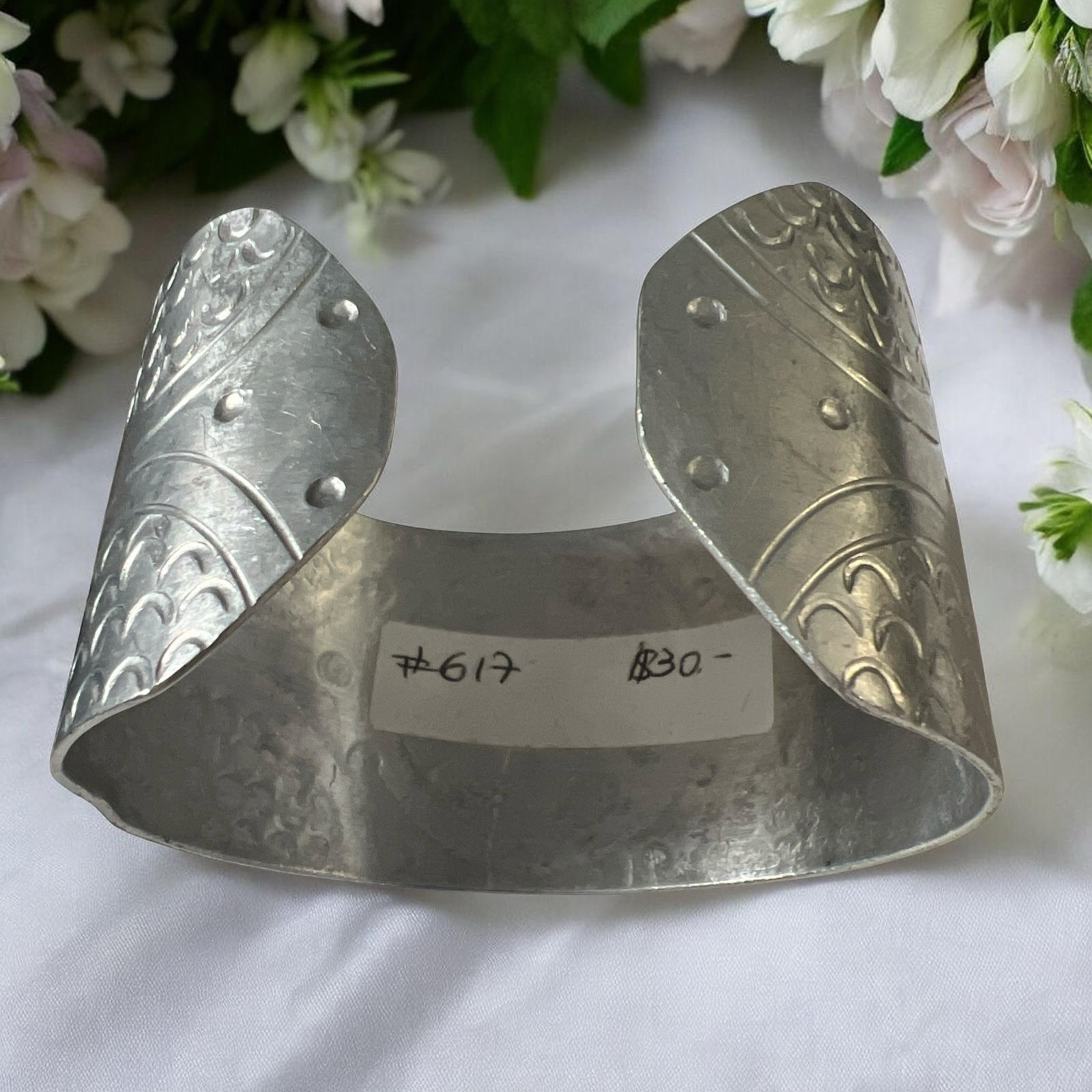 Womens’s Wide Geometric Sun Cuff Silver Aluminum Bracelet Fashion Jewelry Boho