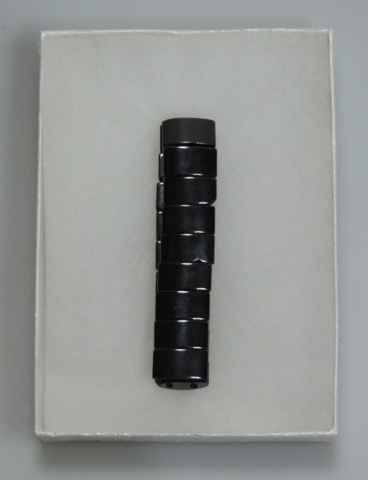Bracelet, Stretch, Hemalyke (man-made) 18x10mm domed rectangle, 7 1/2″