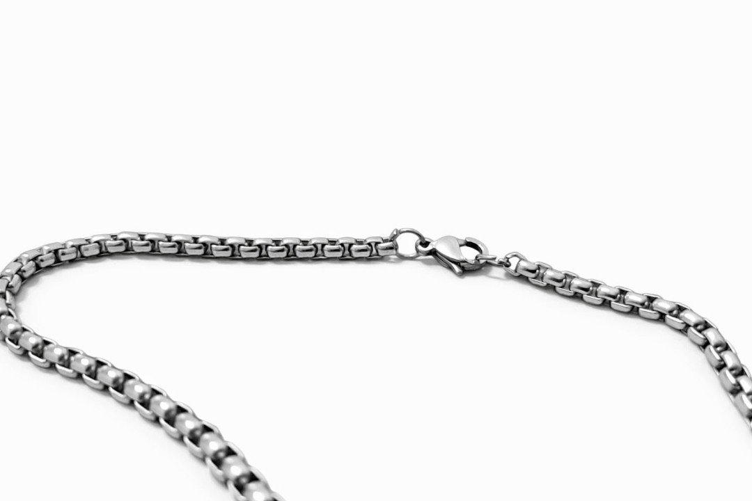 Men Stainless Steel 3D Solid Casting Elephant Style Pendant Necklace 24 inch