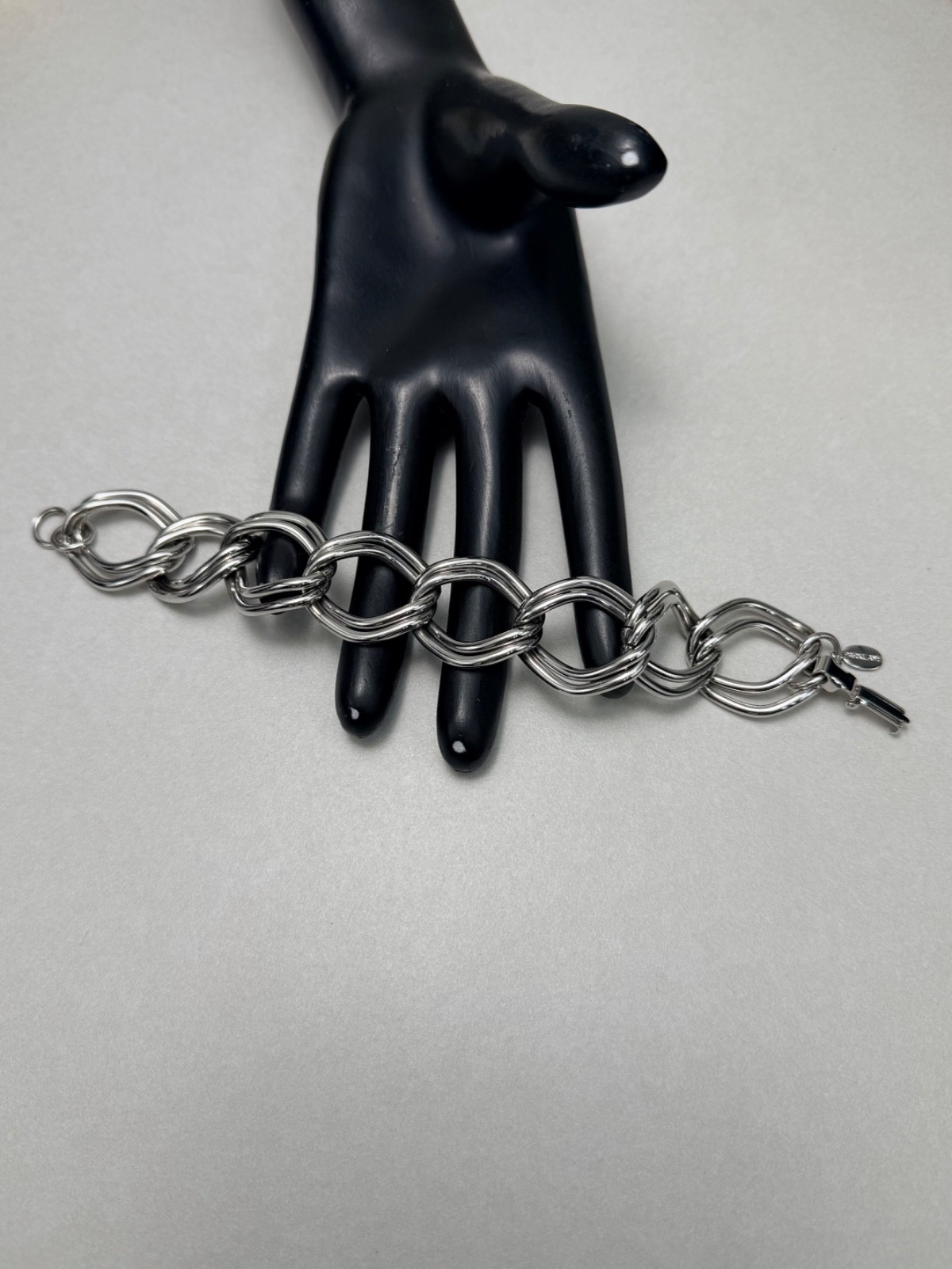 Park Lane Signed Chunky Double Curb Link Bracelet Bold Statement Design