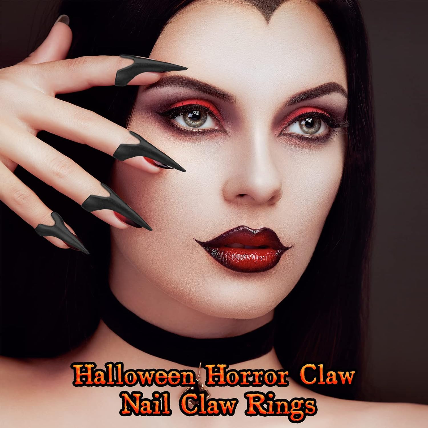Finger Claws Rings Full Finger Set Retro Metal Nail Punk Rock Fingernail