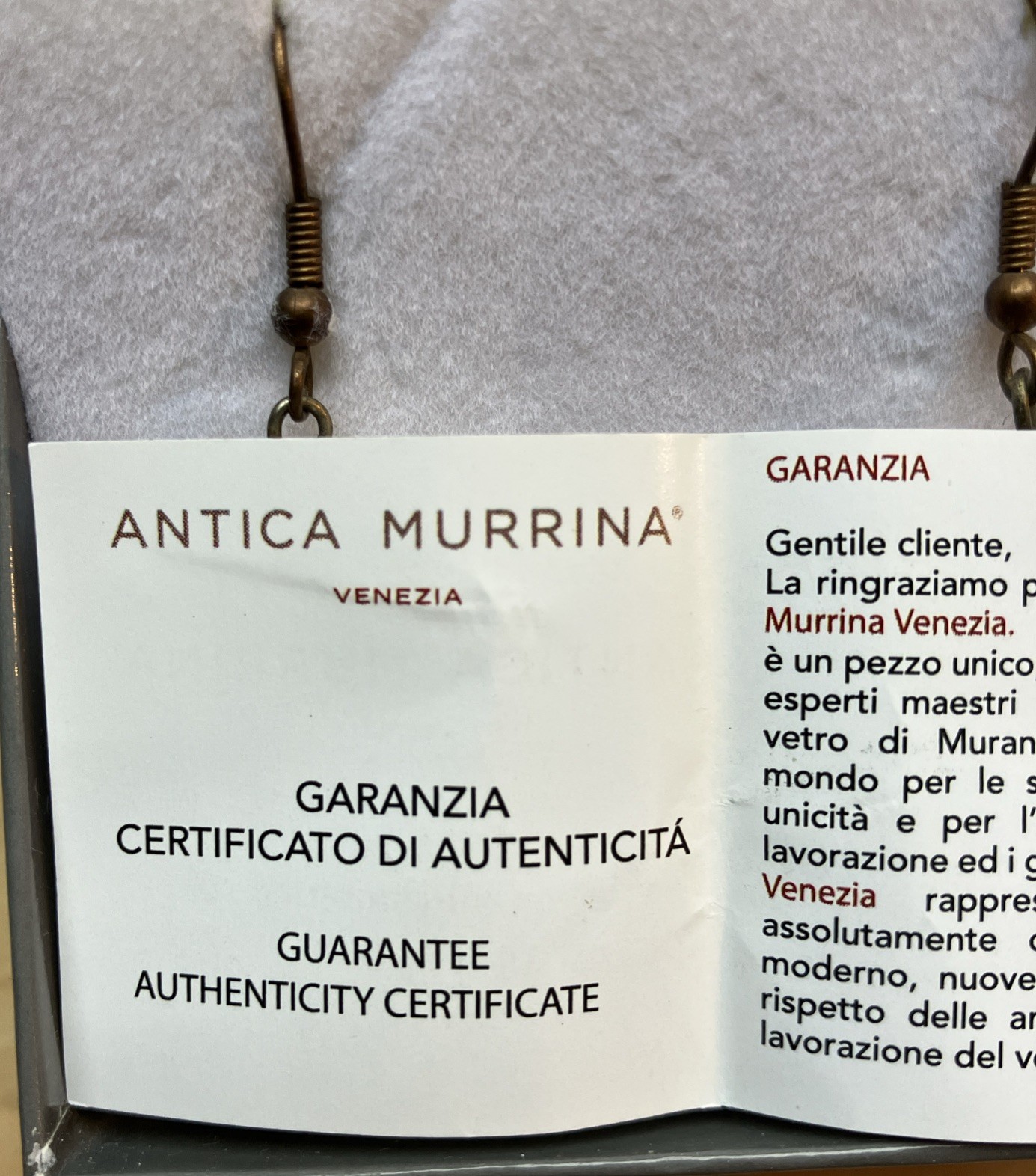 antica murrina earrings