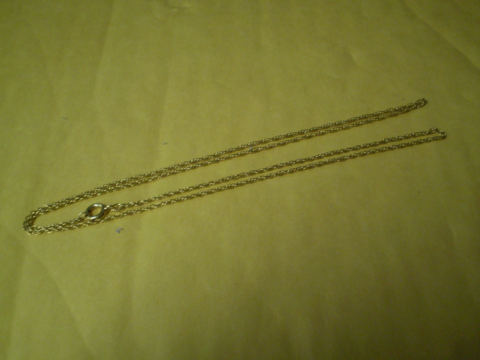 1/20 12K Yellow Gold Filled Ladies Link Necklace 1.0 grams