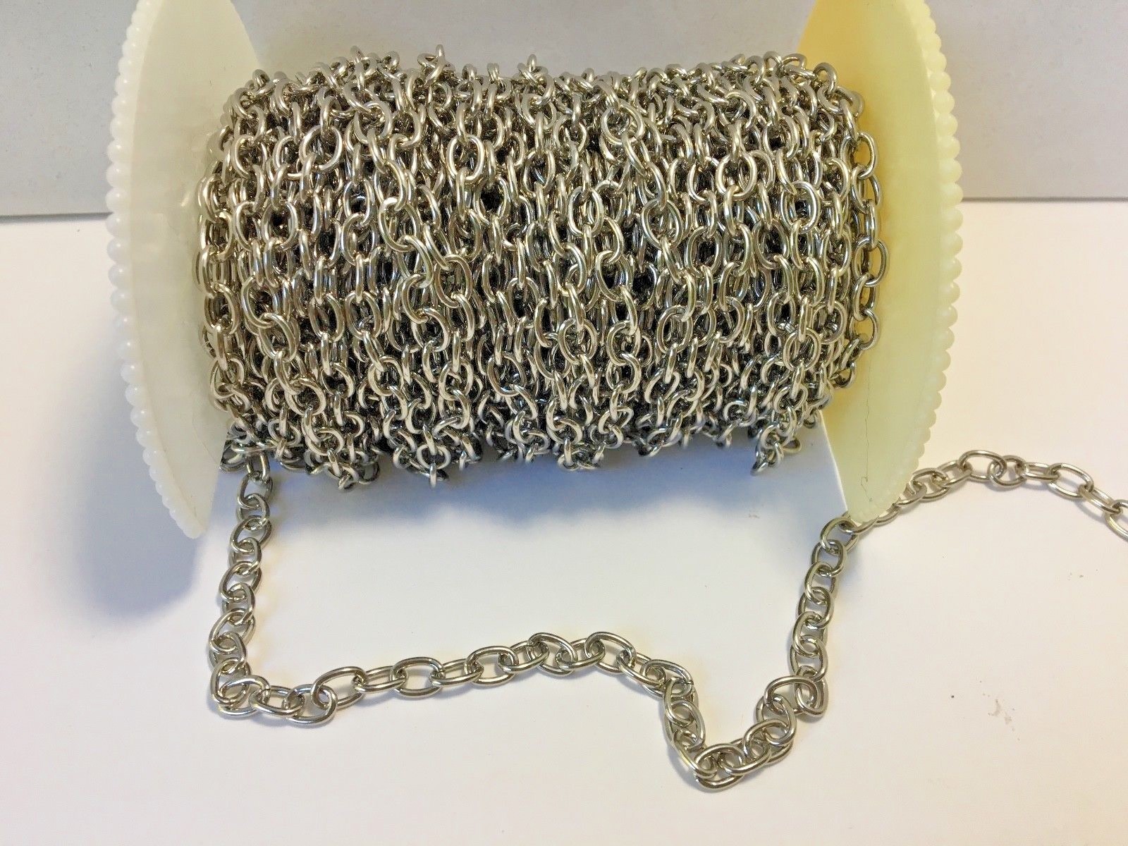 Silver Stainless Steel Cross Chain Link Necklace HN5 US Seller – 1 Yard