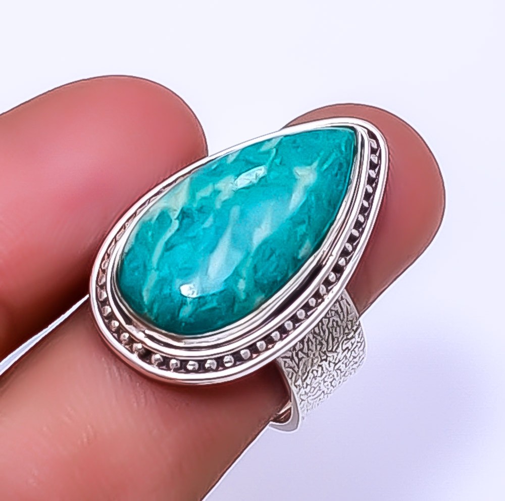 Amazonite – Colorado Mines 925 Sterling Silver Ring S.9 R2681163, Christmas Gift