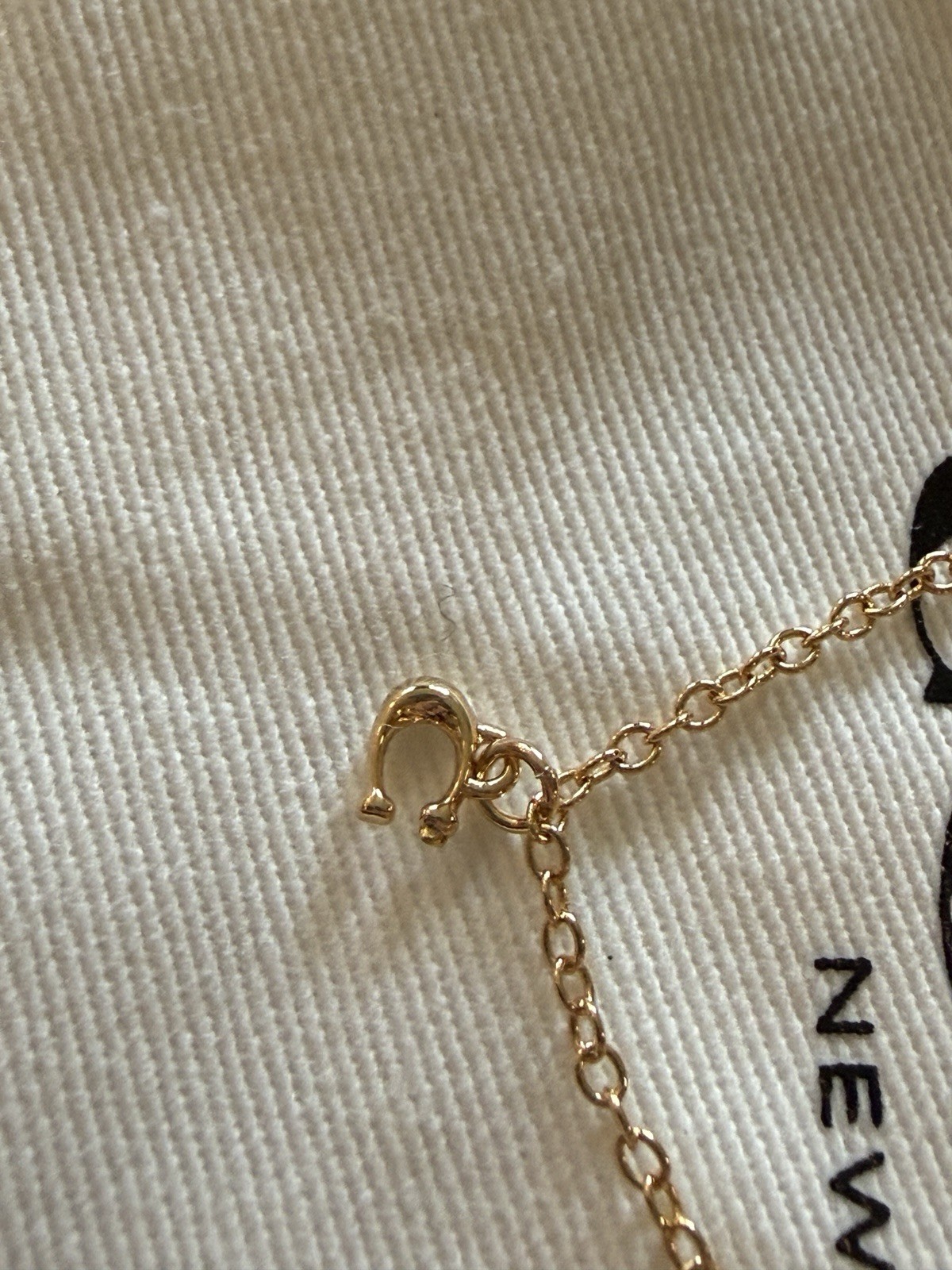 Coach Gold Tone Charm Bracelet NWT Heart Horseshoe Crystal Bracelet