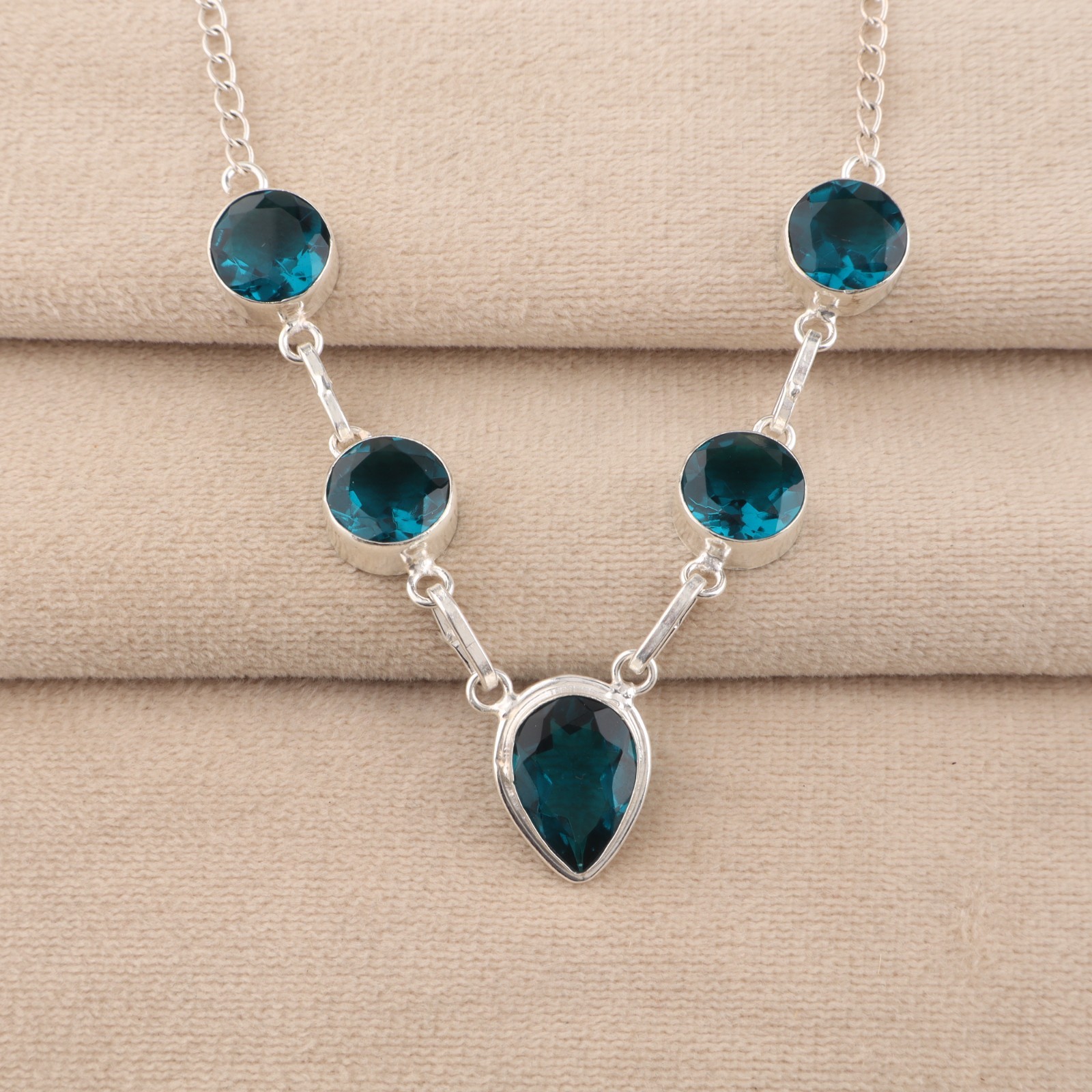 Customise Products Multi Gemstone 925 Sterling Silver Jewelry For Special Buyer