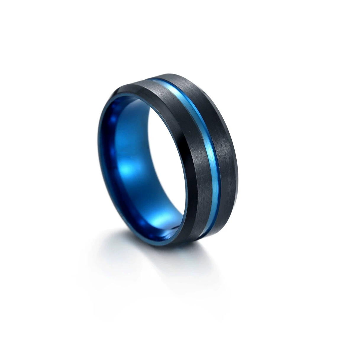 Stainless steel Concise Colour Composition Stainless steel Ring